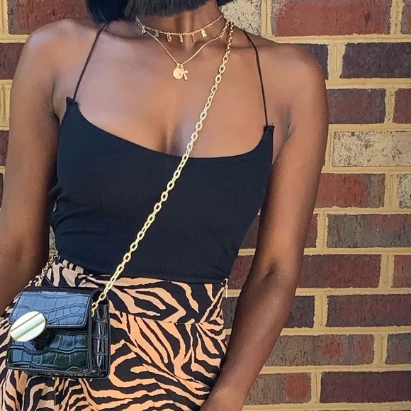 Black Lace Up Bodysuit - Picture 7 of 7